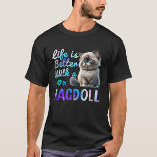 Camiseta Dono de Gato Ragdoll Para Mãe Ragdoll Pai Ragdoll