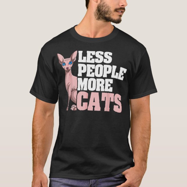 Camiseta Dono de Gato Sphynx Pet Sem Pelo (Frente)