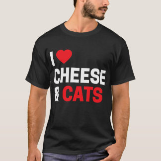 Camiseta Dono De Gatos É Engraçado Eu Adoro Queijo - Gatos