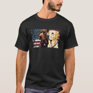 Camiseta Dono de Labrador Amarelo e Chocolate Cachorro Band