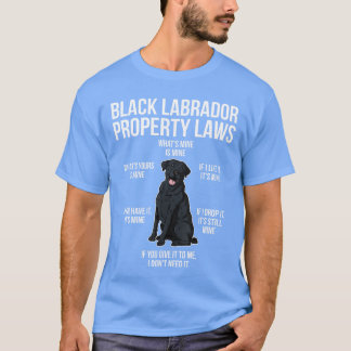 Camiseta Dono de Labrador Preto Engraçado Amante de Lab Pre