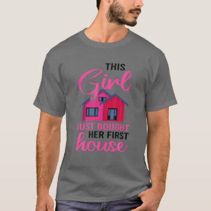 Camiseta Dono De Nova Casa Engraçado Presente Para Meninas