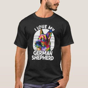 Camiseta Dono de Pastor Alemão Eu Amo Meu Pastor Alemão