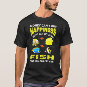 Camiseta Dono de Peixe Manter Peixes Dinheiro Não Pode Comp