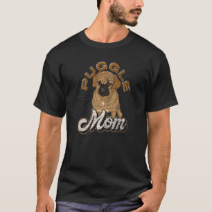 Camiseta Dono de Pet Mãe de Puggle Dia das Mães