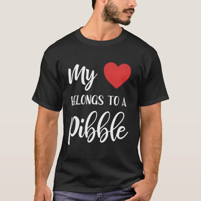 Camiseta Dono de Pitbull Dift Pibble Mãe Pittie Lover Mãe (Frente)