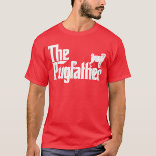 Camiseta Dono de Pug EngraçadoO Pugfather Pai Pug Amante r
