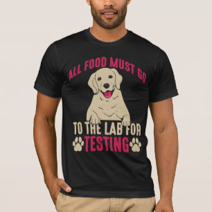 Camiseta Dono de um Cão Hilário Labrador Pata com Present