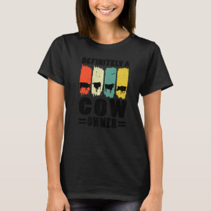 Camiseta Dono De Vaca Com Certesa Vacas Animais De Fazenda