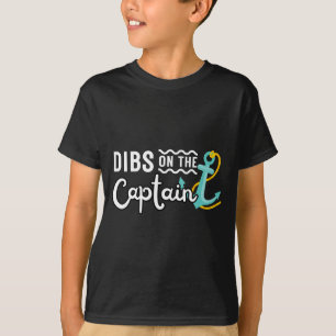 Camiseta Dono do barco de homens à vela reserva para o capi