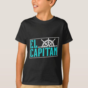 Camiseta Dono do barco do navio El Capitan Amante do capitã