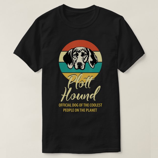 Camiseta Dono do Cachorro de Plott Hound, amante do cachorr (Frente do Design)