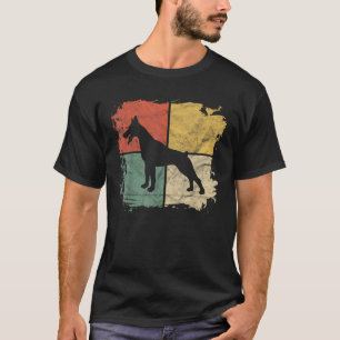 Camiseta Dono do Doberman, Retro Doberman, Quadrado Dog Pin