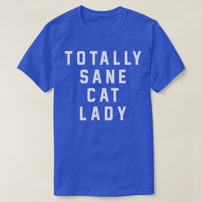 Camiseta Dono engraçado de gato completamente louco senhora (Frente do Design)