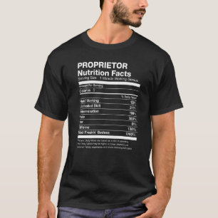 Camiseta Dono Fatos Nutricionais Engraçado