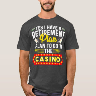 Camiseta Dono Funny Casino Para Homens Mulheres Legal Retir
