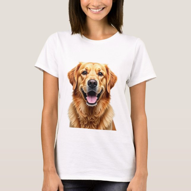 Camiseta Donos de Animais de Companhia do ouro Retriever (Frente)