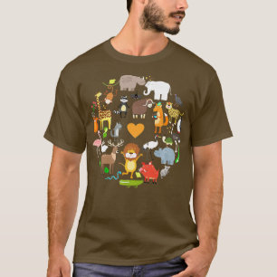 Camiseta Donos de Animais Safari Engraçados para Amantes de