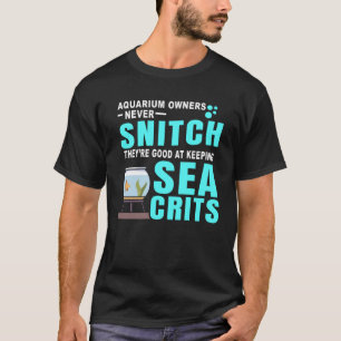 Camiseta DONOS DE AQUÁRIO NUNCA DELATAM para o Hobby do Tan