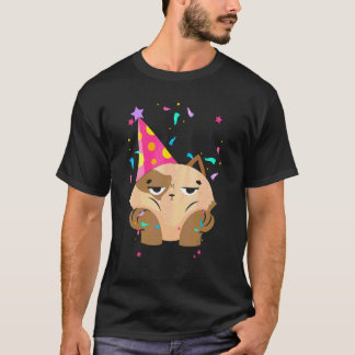 Camiseta Donos de Gatinhos com Chapéu de Festa