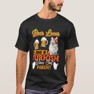Camiseta Donos de Gatos AMANTE DE CERVEJA E PAIS DE GATOS T