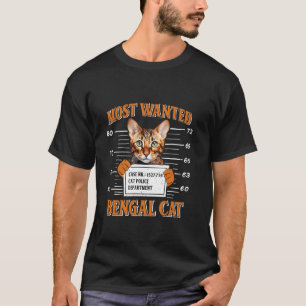 Camiseta Donos de Gatos Bengala MAIS QUERIDOS Amantes de Ga