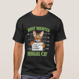 Camiseta Donos de Gatos Bengala MAIS QUERIDOS Amantes de Ga