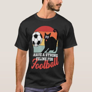 Camiseta Donos de gatos de futebol mães de futebol homens p