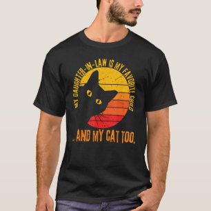 Camiseta Donos de Gatos Minha Nora É Meu Filho Favorito
