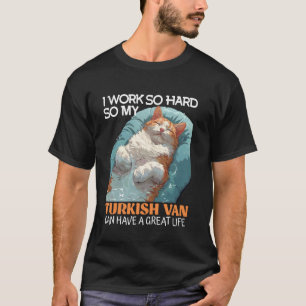 Camiseta Donos de Gatos TRABALHAM TANTO ASSIM TURKISH VAN V