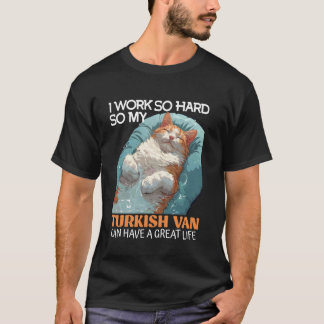 Camiseta Donos de Gatos TRABALHAM TANTO ASSIM TURKISH VAN V