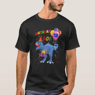 Camiseta Dons de 12 anos Rawr Eu sou 12 Birthday Boy Dinos