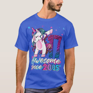 Camiseta Dons de 17 anos Unicórnio Dabbing 17th Birthday U