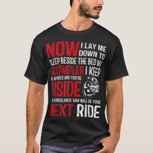 Camiseta Dons de cão rottweiler para mulheres