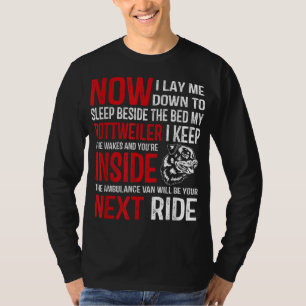 Camiseta Dons de cão rottweiler para mulheres