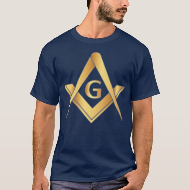 Camiseta Dons de Freemason de Compass Quadrado para homens  (Frente)