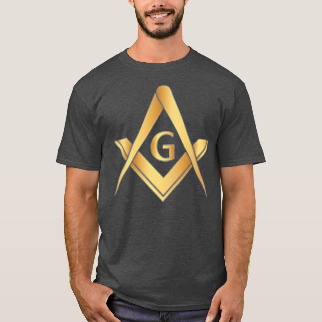 Camiseta Dons de Freemason de Compass Quadrado para homens  (Frente)