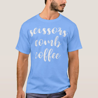 Camiseta Dons de Hairstylist impressão de Tesouras de pente