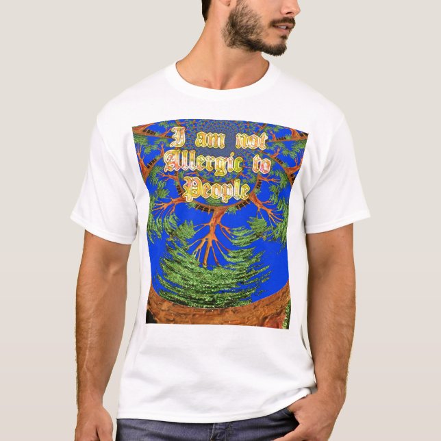 Camiseta Dons de Hakuna Matata Não sou alérgico a pessoas (Frente)