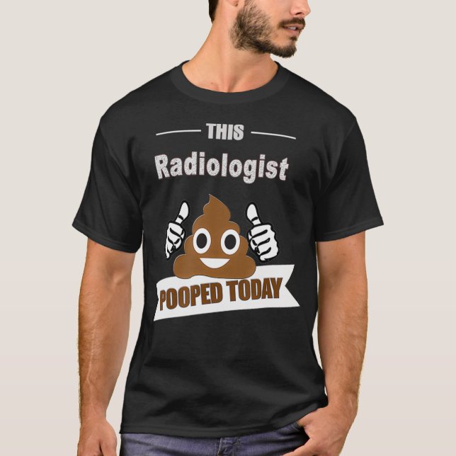 Camiseta Dons radiologistas fazem cocô hoje, doutrina radio (Frente)