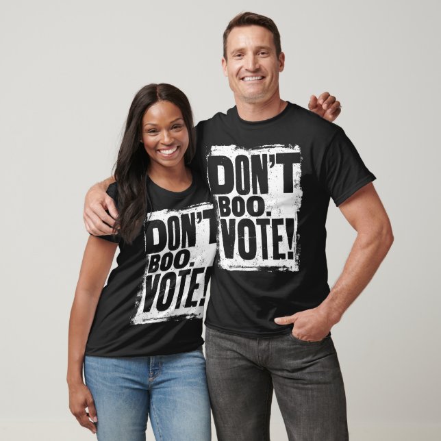 Camiseta Dont Boo Vote Harris Waltz 2024 Grunge Slogan (Unissex)