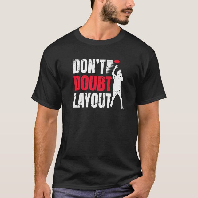 Camiseta Don't Doubt Layout Ultimate Frisbee Player Sports  (Frente)