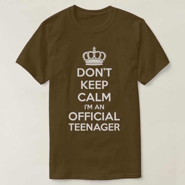 Camiseta Dont Keep Calm Im An Official nager Funny 13th Bir (Frente do Design)