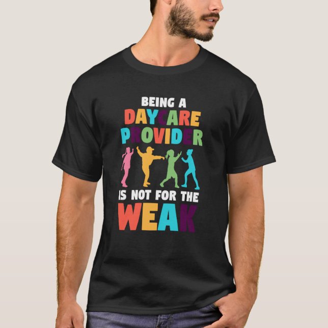 Camiseta don't make me use my daycare proider voice daycare (Frente)