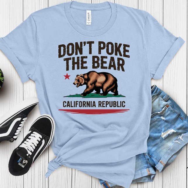 Camiseta Don't Poke the Bear California Pride (Criador carregado)