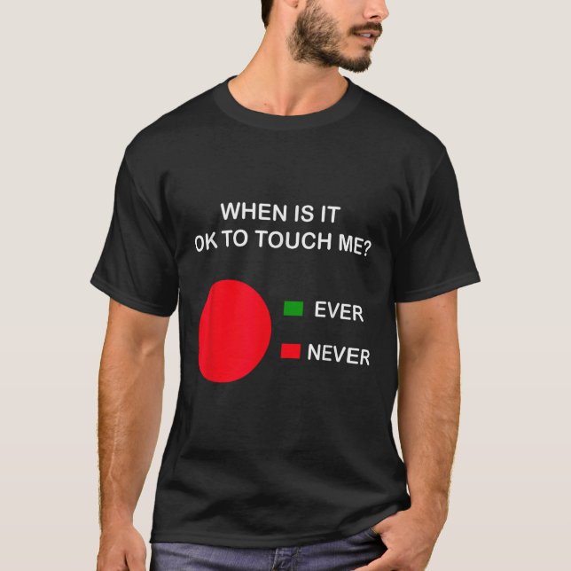 Camiseta Don't Touch Me - Never Touch Me Circle Graph Intro (Frente)