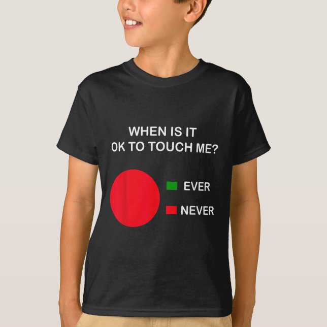 Camiseta Don't Touch Me - Never Touch Me Circle Graph Intro (Frente)