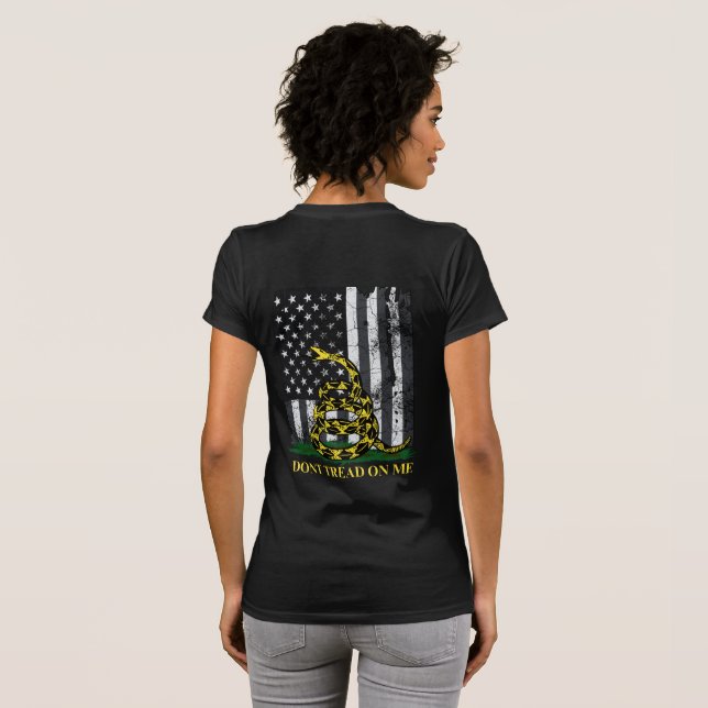 Camiseta DONT TREAD DE MIM Cobra Gadsden (Parte Traseira Completa)