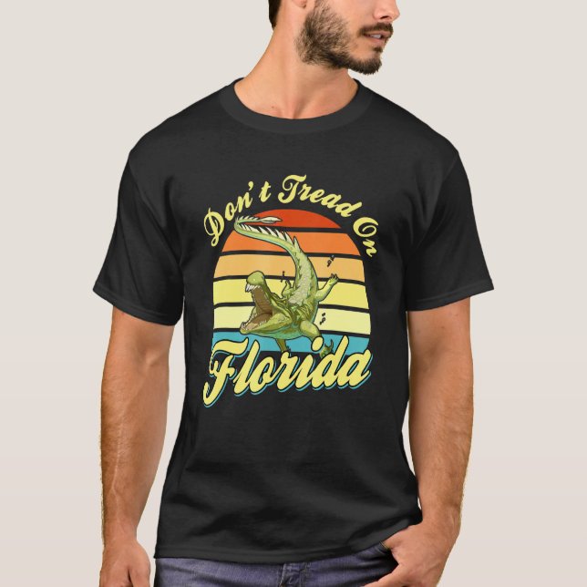 Camiseta Don't Tread On Florida Alligator   (Frente)