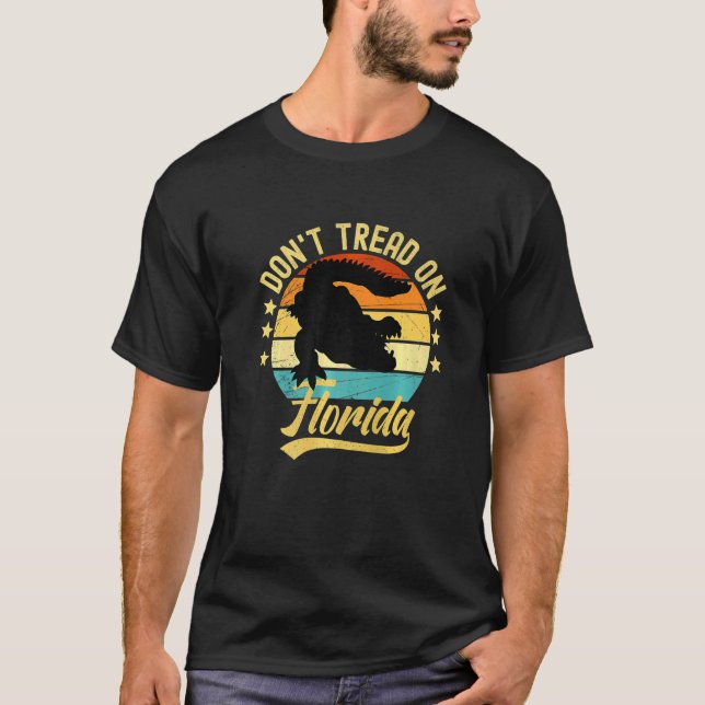 Camiseta Don't Tread On Florida Alligator (Frente)